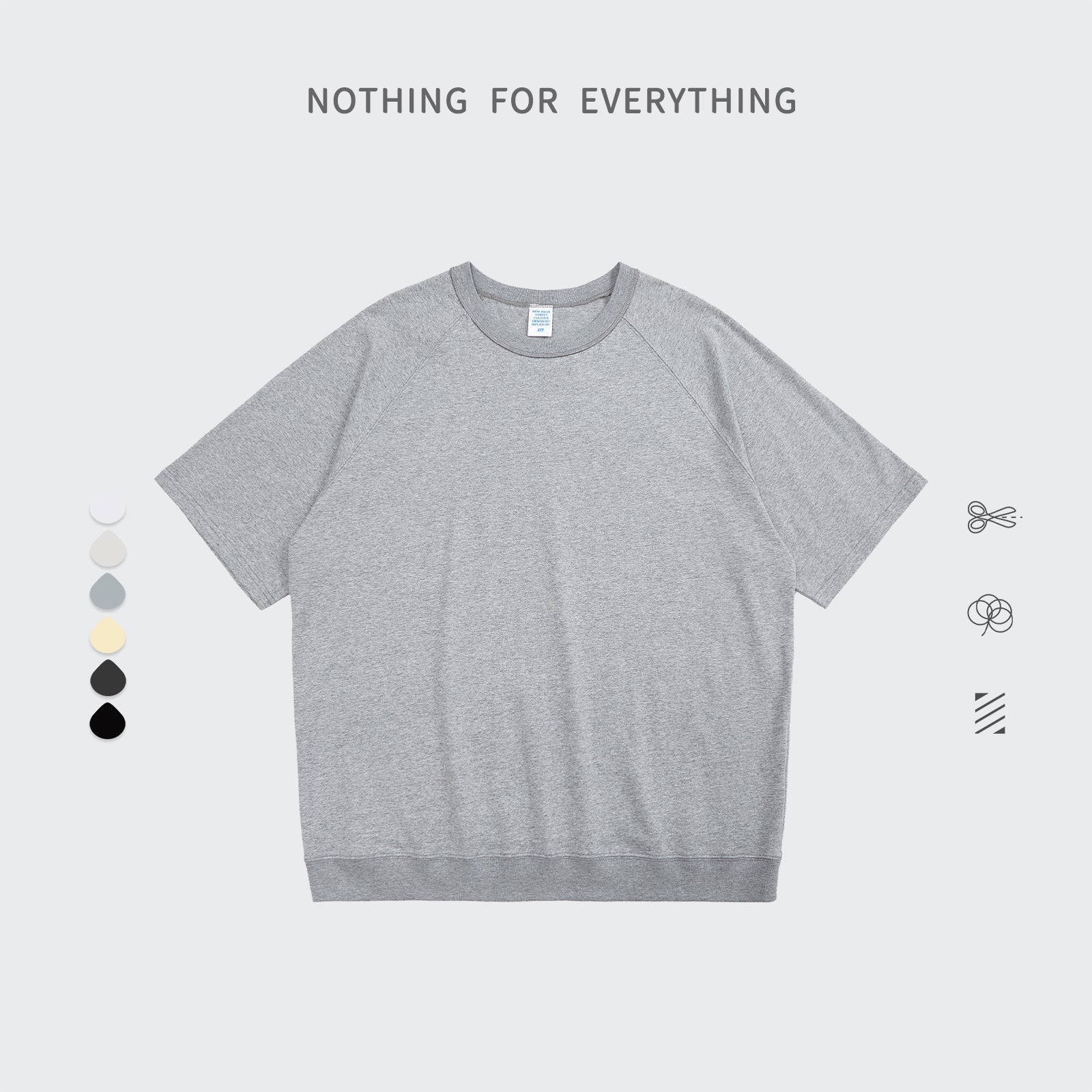 100% Cotton Oversized Tshirt  Blank Stock Mens Tshirt